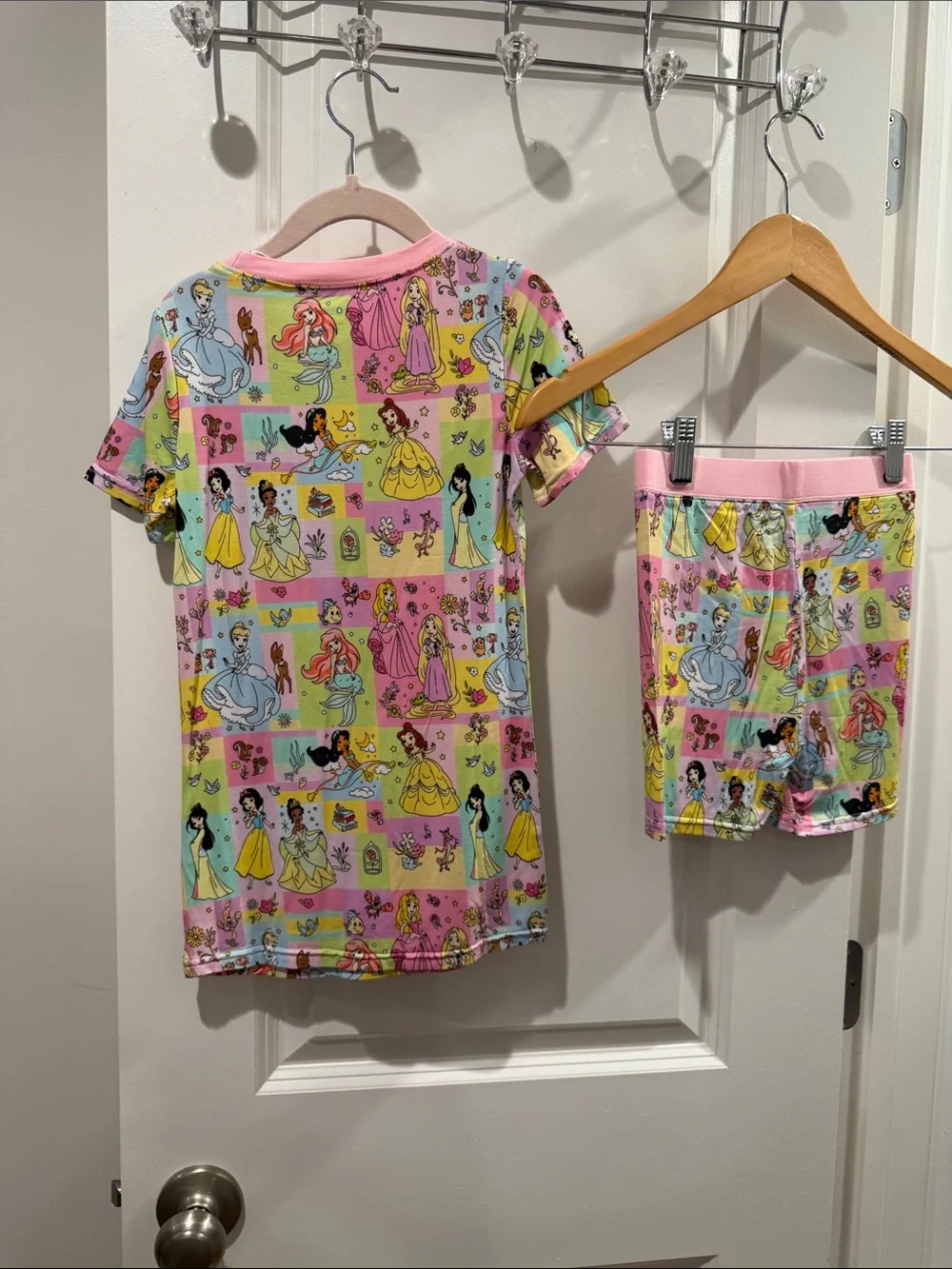 Girls Bamboo Princess Short Pajama Set 7/8 NWT